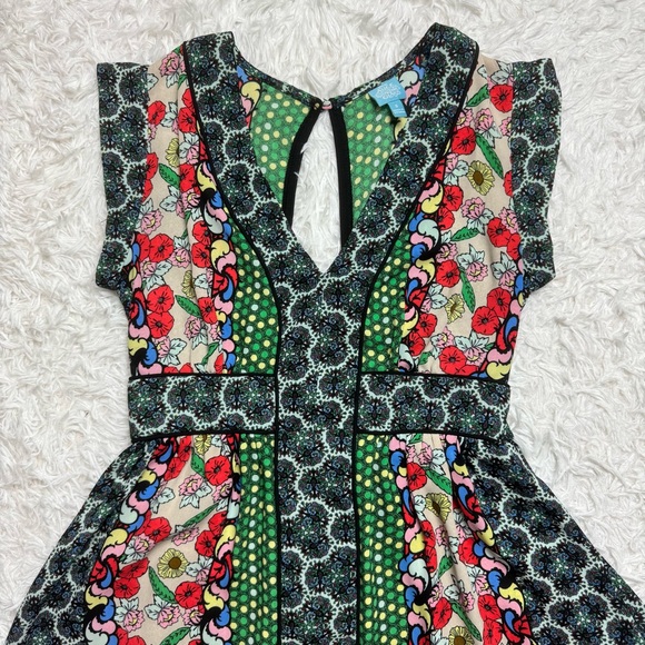 Alice Through the Looking Glass Mini Dress | Alice in Wonderland | Multicolor - Picture 2 of 12